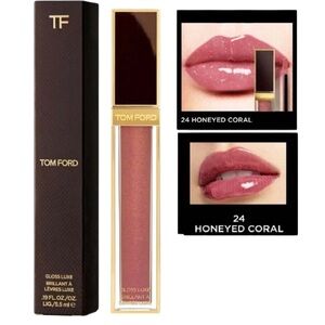 Tom Ford 24 HONEYED CORAL Luxe Gloss Full Size. NIB. MSRP$62
